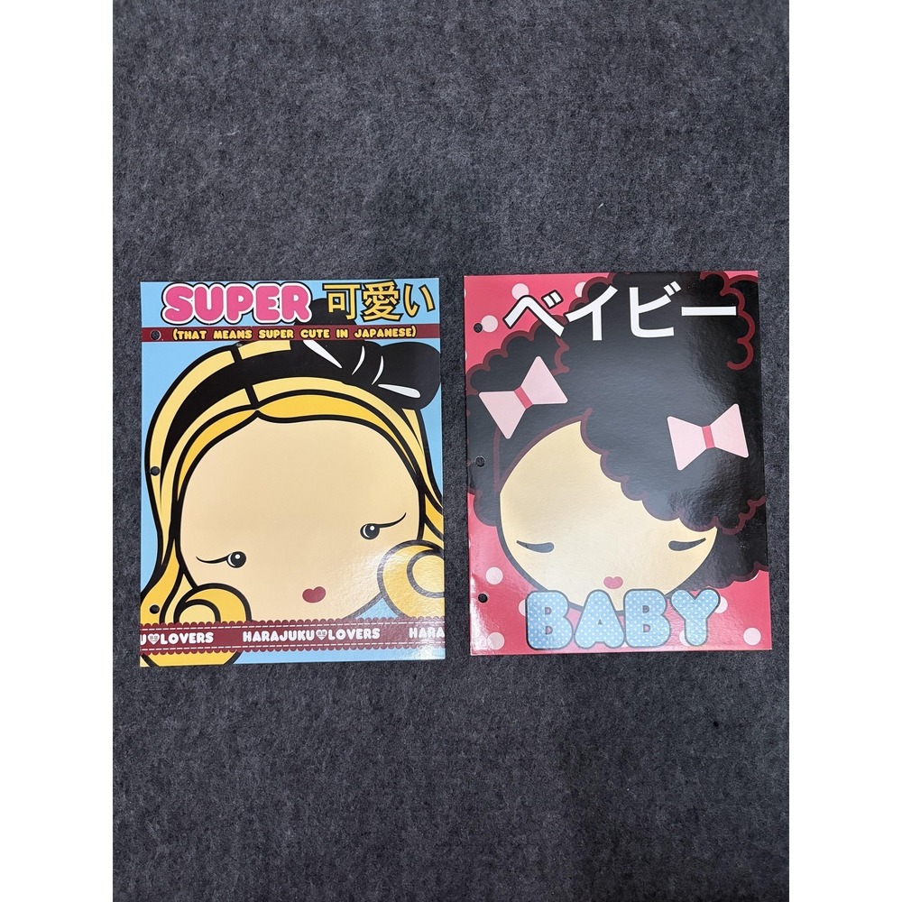 Harajuku Lovers Pop Art Portfolio Folders Kawaii Gwen Lot Of 2